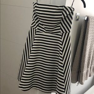 Striped cocktail dress